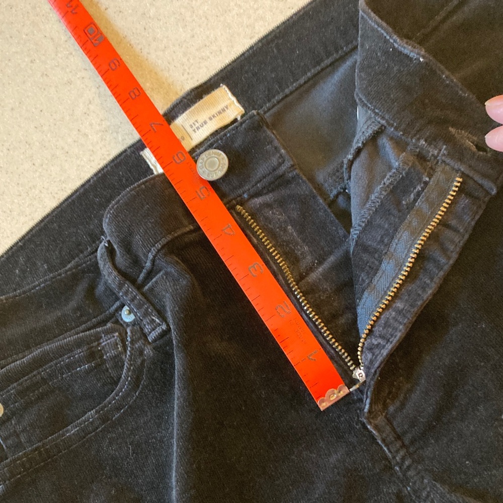 GAP Black Skinny Corduroy Jeans Women Size 31 Tall - Picture 14 of 16